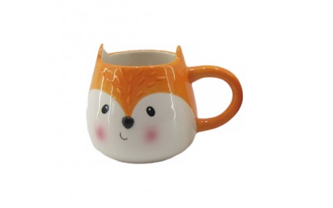 ceramic fox design mug