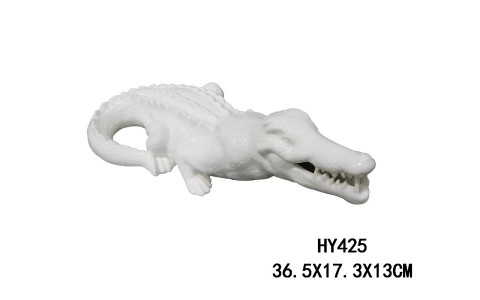 CERAMIC CROCODILE DECORATION