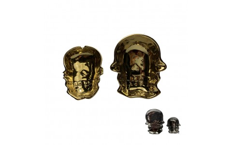 electroplate,halloween skull bowl