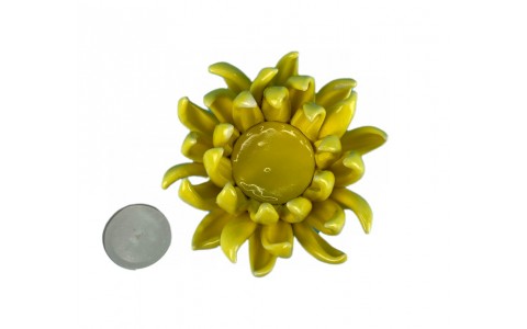 handmade ceramic flower shape candle holder