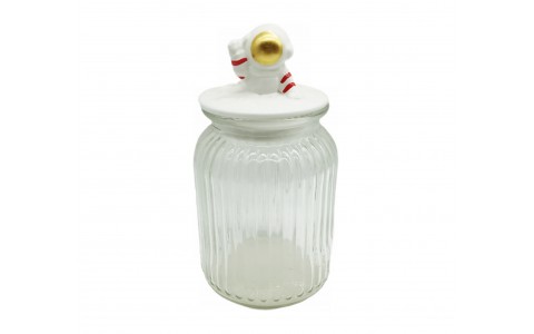 ceramic canister astronaut design