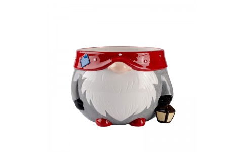 ceramic santa pot