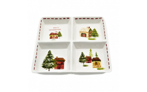 Ceramic house decal plate