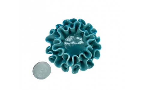 handmade ceramic flower shape candle holder