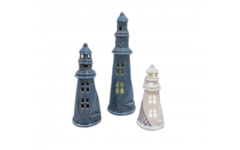 home decor ocean design light house with LED light