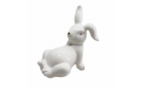 Ceramic rabbit decoration