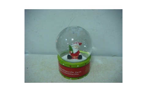 POLYRESIN XMAS SANTA WATERGLOBAL 