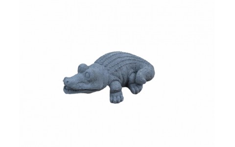 cement crocodile decoration