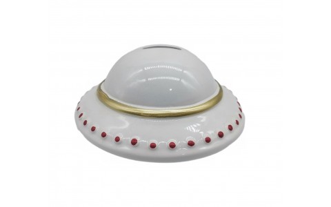 ceramic piggy bank UFO design 