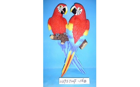 POLYRESIN PARROT WALL DECORATION