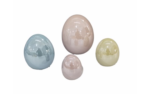 ceramic egg decoration pearl finished