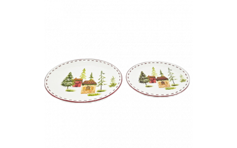 Ceramic house decal plate
