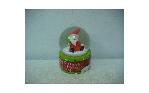 POLYRESIN XMAS SANTA WATERGLOBAL 