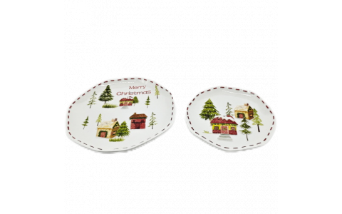 Ceramic house decal plate
