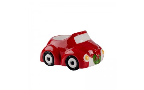 ceramic xmas bus shape pot