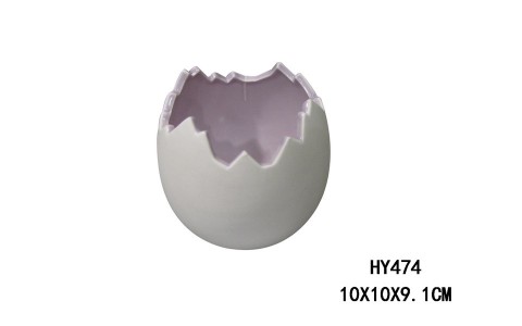 CERAMIC EGG POT