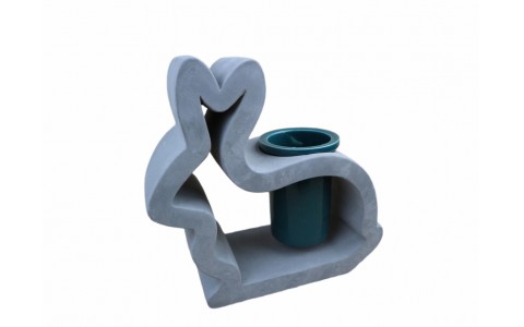 cement spring rabbit pot