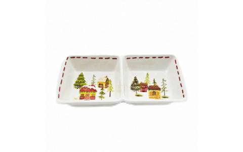 Ceramic house decal plate