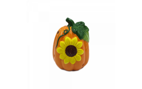 Ceramic harvest pumpkin LED light room