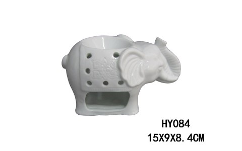 PORCELAIN ELEPHAN CANDLE HOLDER