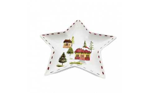 Ceramic house decal plate