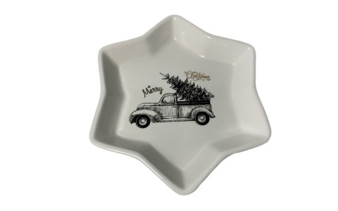 ceramic xmas plate