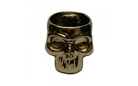 electroplate,halloween skull pot