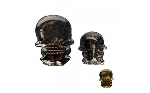 electroplate,halloween skull plate