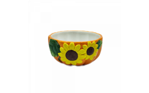 Ceramic harvest pumpkin bowl