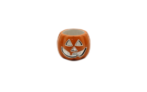 Ceramic pumpkin LED candle room