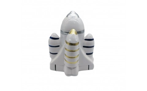 ceramic piggy bank rocket design