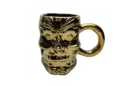 electroplate,halloween skull mug