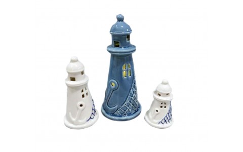 home decor ocean design light house with LED light