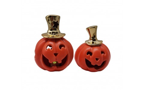 ceramic pumpkin decoration with LED light
