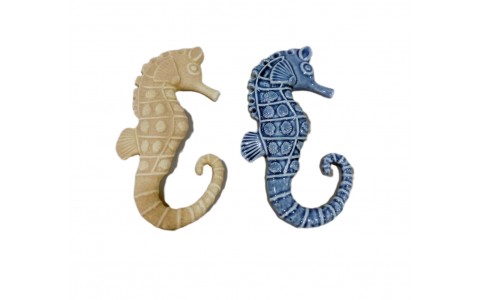 wall decor ceramic sea horse