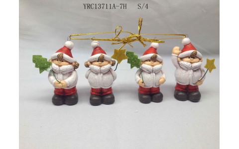 ceramic xmas girl design ornament