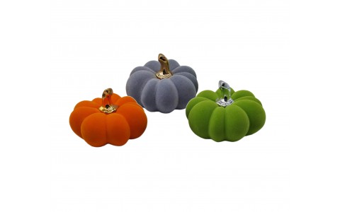 ceramic flocking pumpkin