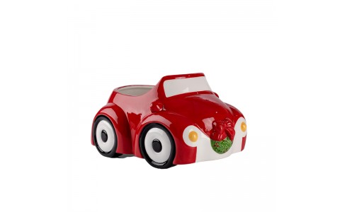 ceramic xmas bus shape pot