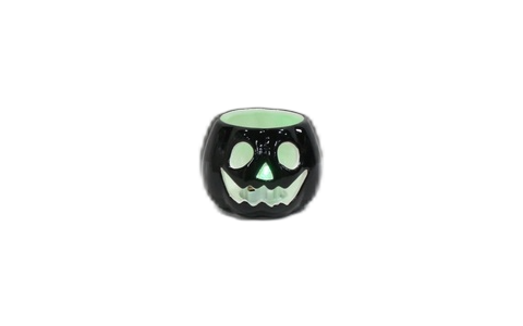 Ceramic pumpkin LED candle room