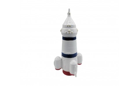 ceramic piggy bank rocket design 