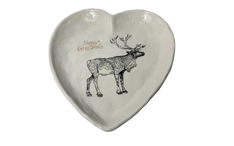 ceramic xmas candy plate