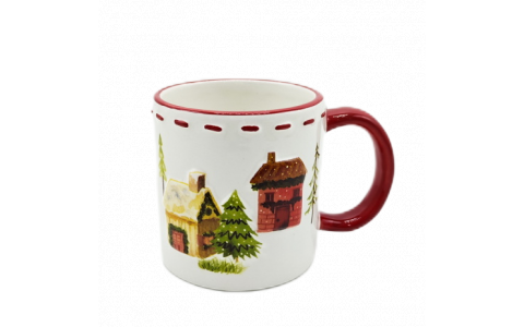 Ceramic house decal mug