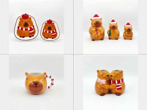 2025 X'mas capybara tableware&Kitchenware